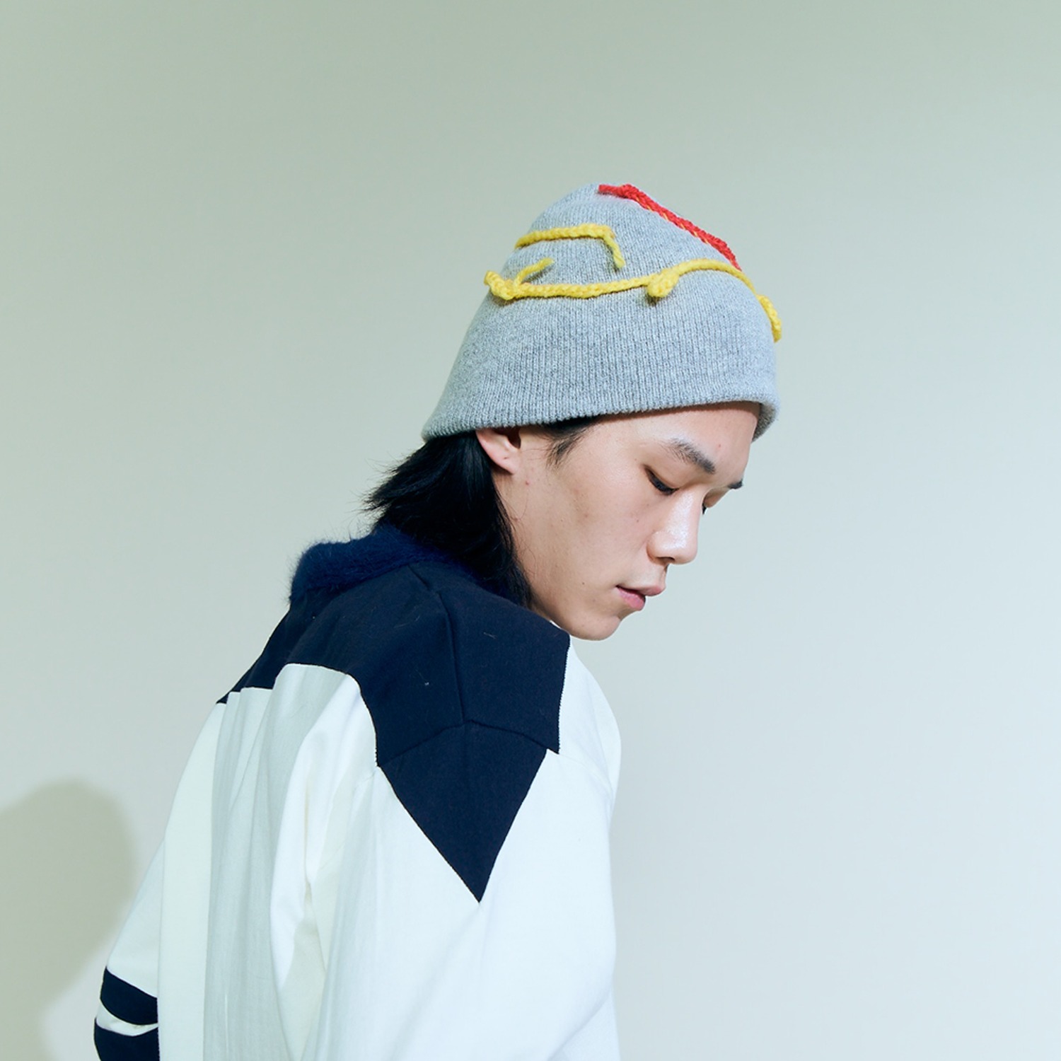 [Pre-order delivery: October 10th] TAIL BEANIE GREY.